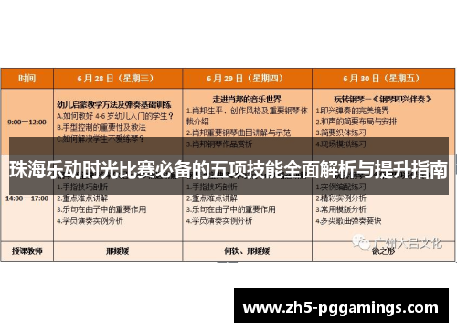 珠海乐动时光比赛必备的五项技能全面解析与提升指南